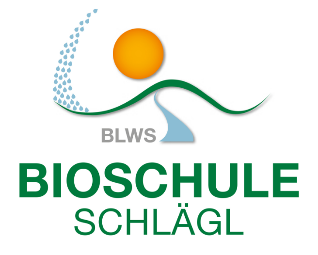 Logo Bioschule Schlägl: tanzender Schüler.